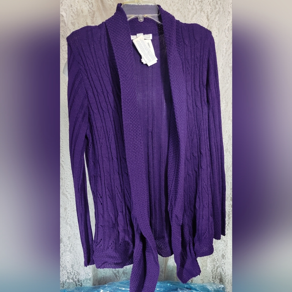 Knitch Above Purple Kimono Grape Women's Sweater